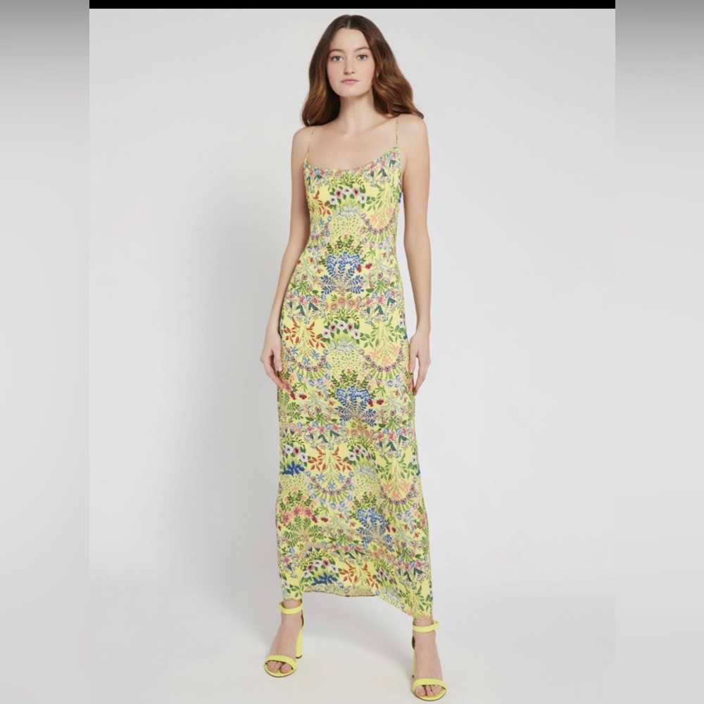 ALICE + OLIVIA Harmony Floral Printed Maxi Dress like new